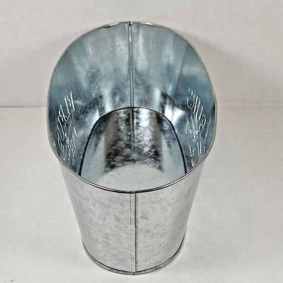 Fleurs & Jardin Flower Floral Planter Storage Container Organizer Galvanized Tin - Picture 8 of 10